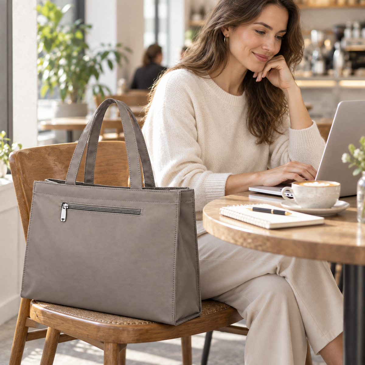 👜 A Clean, Spacious Everyday Tote That Keeps Your Essentials Organized Wherever You Go ✨