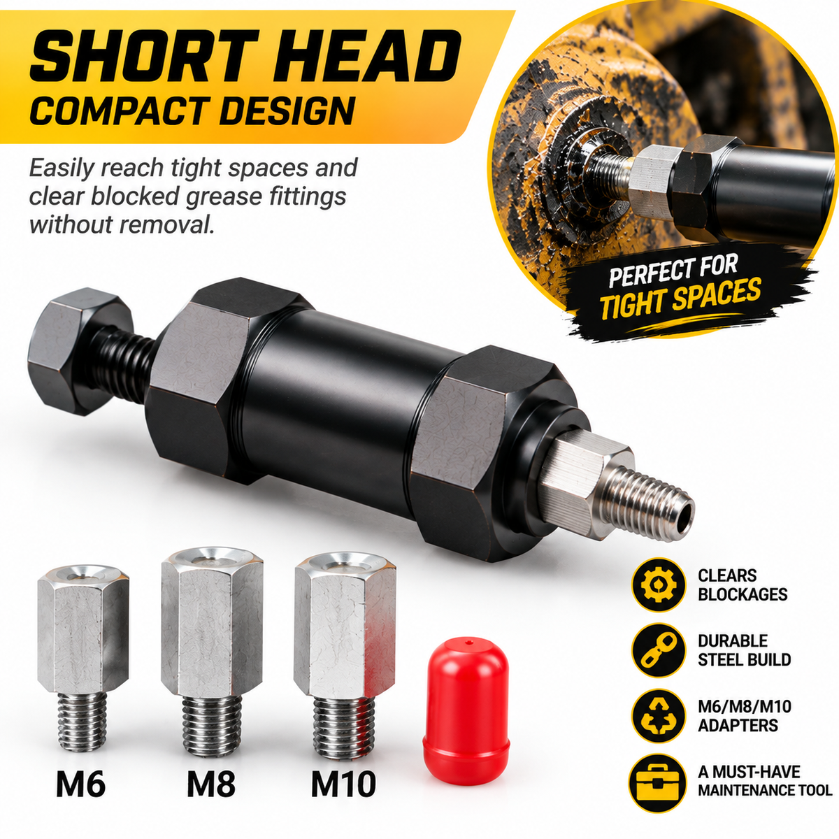 🔧 Hydraulic Grease Fitting Cleaner – Restore Blocked Grease Flow In Minutes