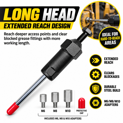 🔧 Hydraulic Grease Fitting Cleaner – Restore Blocked Grease Flow In Minutes
