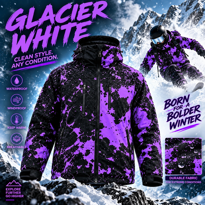 ❄️ Weather-Reactive Snow & Moisture Color-Changing Insulated Winter Ski Jacket 🏂