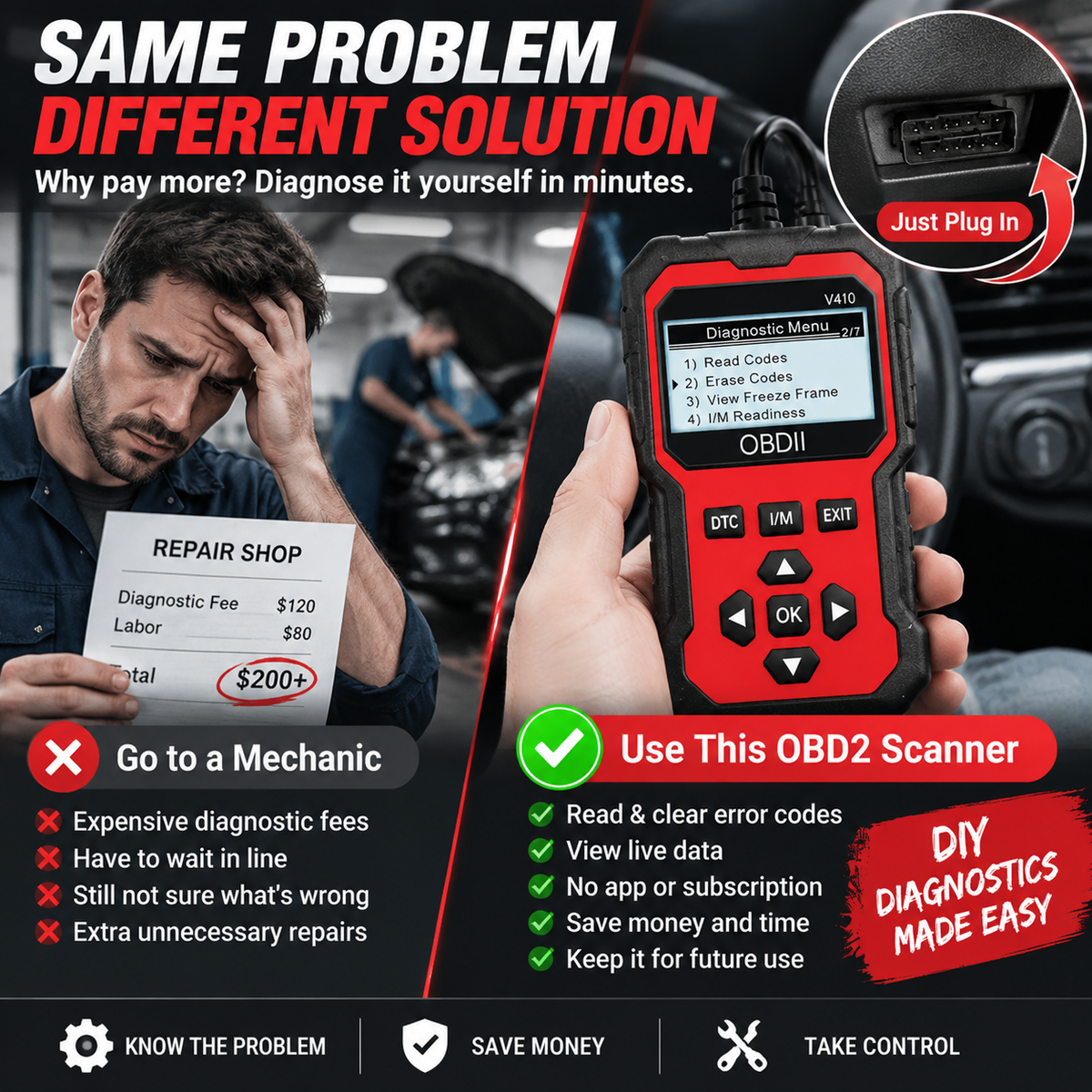 🚗 2026 OBD2 Car Diagnostic Scanner – Find Engine Problems Before Paying A Mechanic