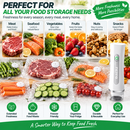 🥩 Portable Vacuum Sealer | Keep Food Fresh Longer & Reduce Kitchen Waste
