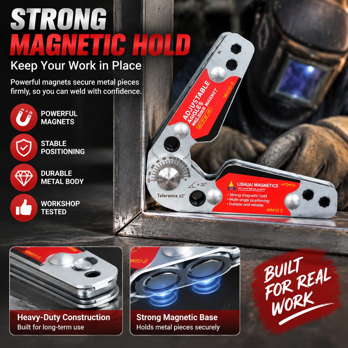 🔧 Adjustable Magnetic Welding Angle Tool | Your Extra Hand For Precise Welding