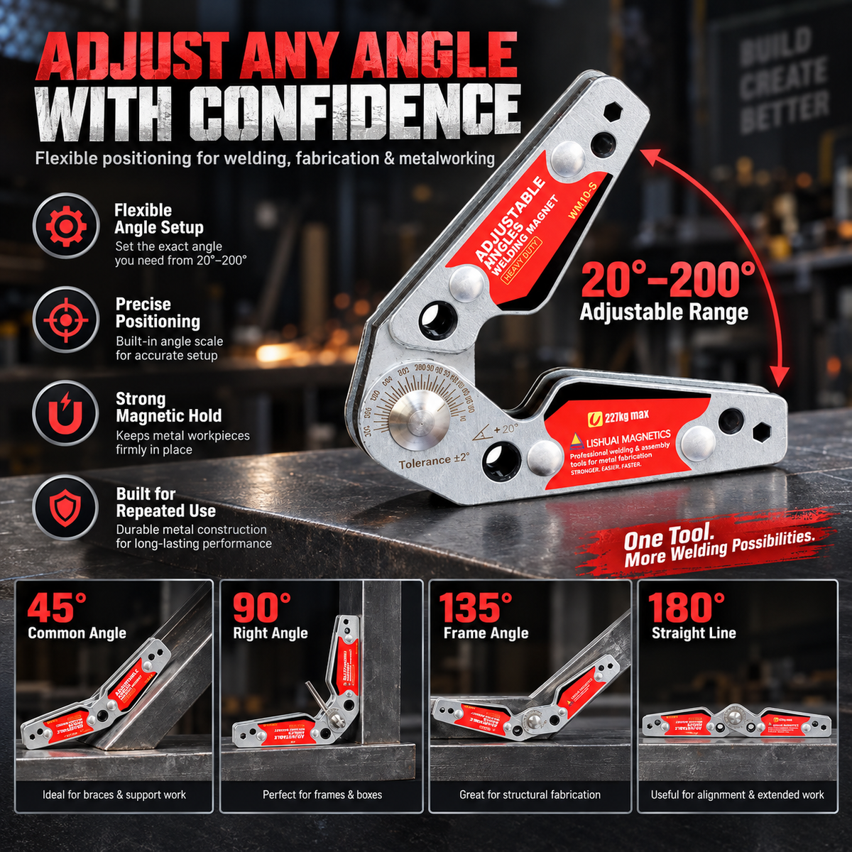 🔧 Adjustable Magnetic Welding Angle Tool | Your Extra Hand For Precise Welding