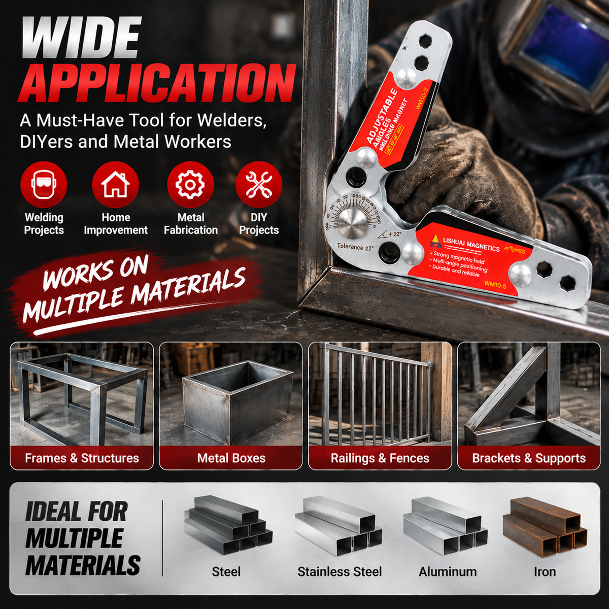 🔧 Adjustable Magnetic Welding Angle Tool | Your Extra Hand For Precise Welding