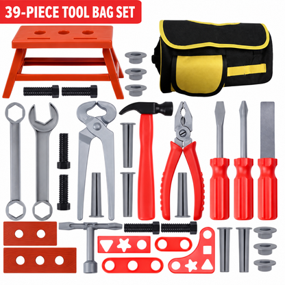 🔥 Ultimate Kids Tool Kit – Hands-On Pretend Workshop for Little Builders