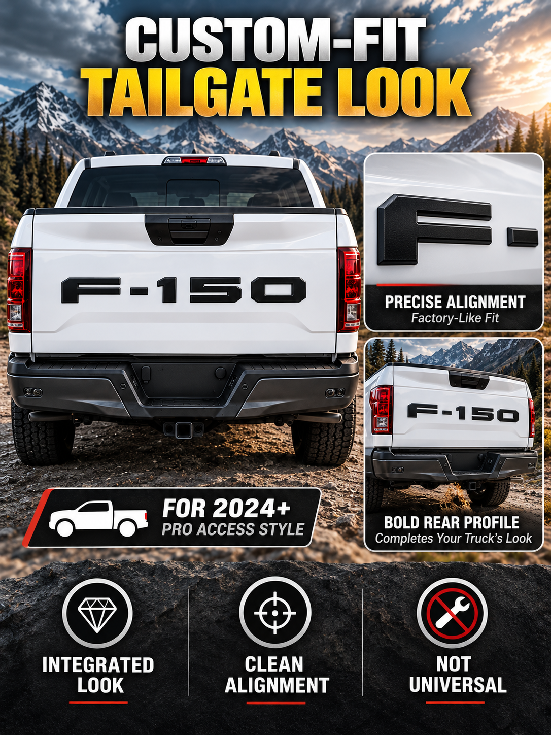🛠️Ford F-150 Pickup Tailgate Letter Decals