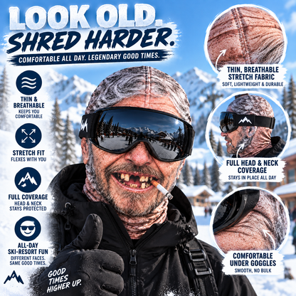 🔥Last Day 50% OFF-😂 Funny Old Man Ski Mask