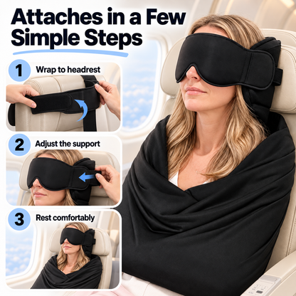 ✈️ 3-in-1 Full Support Travel Kit – Rest Better on Every Flight 😴💤
