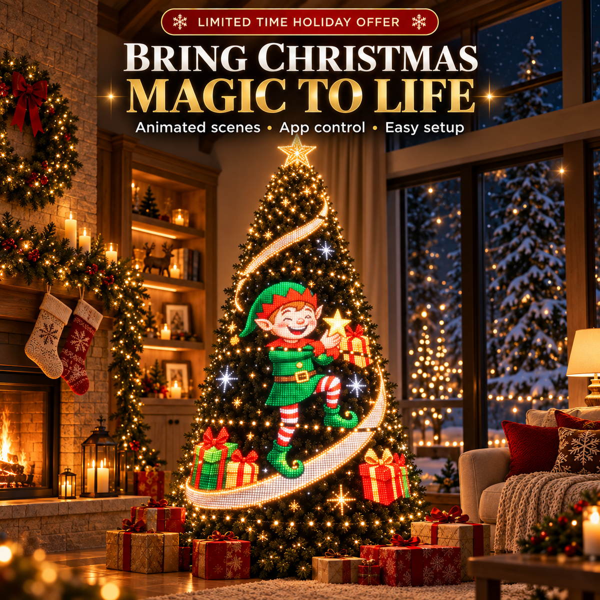🎄 Bring Your Tree to Life™ – Smart Animated Christmas Tree Light Show