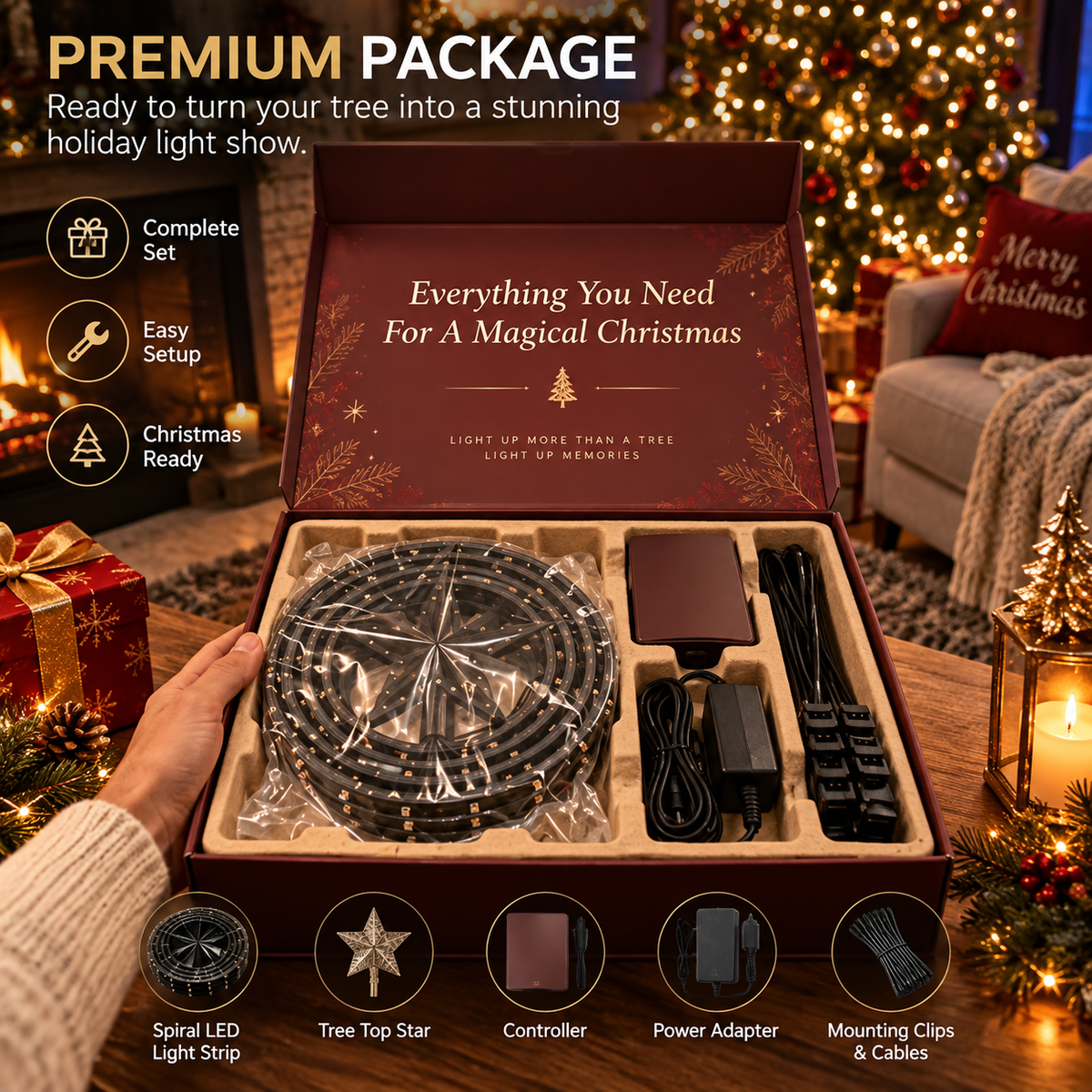 🎄 Bring Your Tree to Life™ – Smart Animated Christmas Tree Light Show