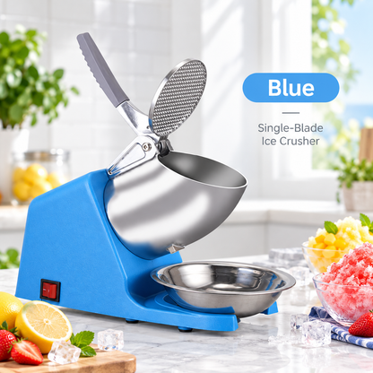🍧 Electric Snow Cone & Shaved Ice Maker – 4 Blade Options for Fine to Coarse Ice