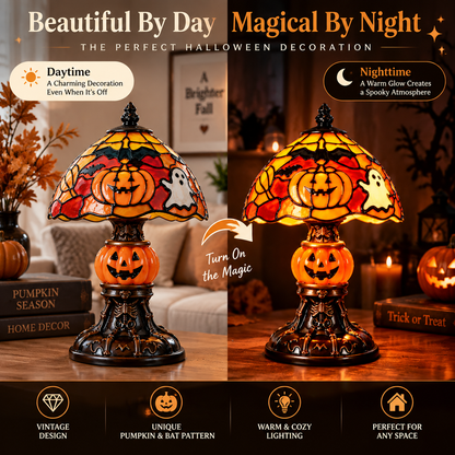 🎃 Vintage Halloween Pumpkin Lamp – Create A Cozy Haunted Glow For Your Home