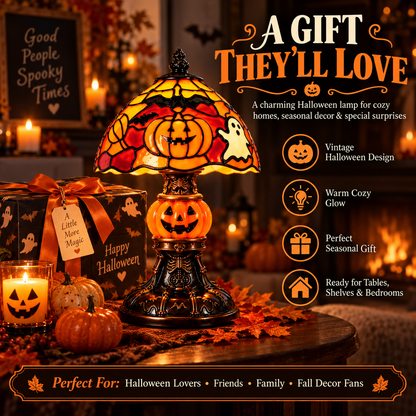 🎃 Vintage Halloween Pumpkin Lamp – Create A Cozy Haunted Glow For Your Home
