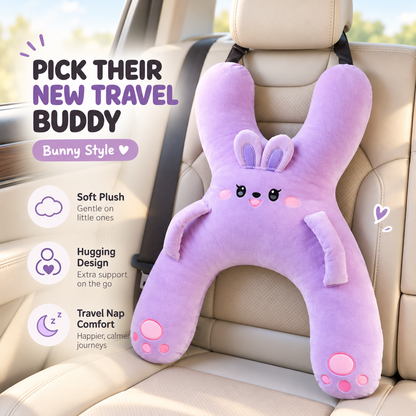 🧸 Kids Car Sleep Buddy™ – Full-Body Travel Pillow for Cozy Road-Trip Naps