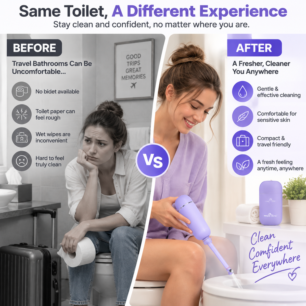 💧 Portable Bidet Bottle – Stay Fresh Anywhere With Gentle Personal Hygiene On The Go