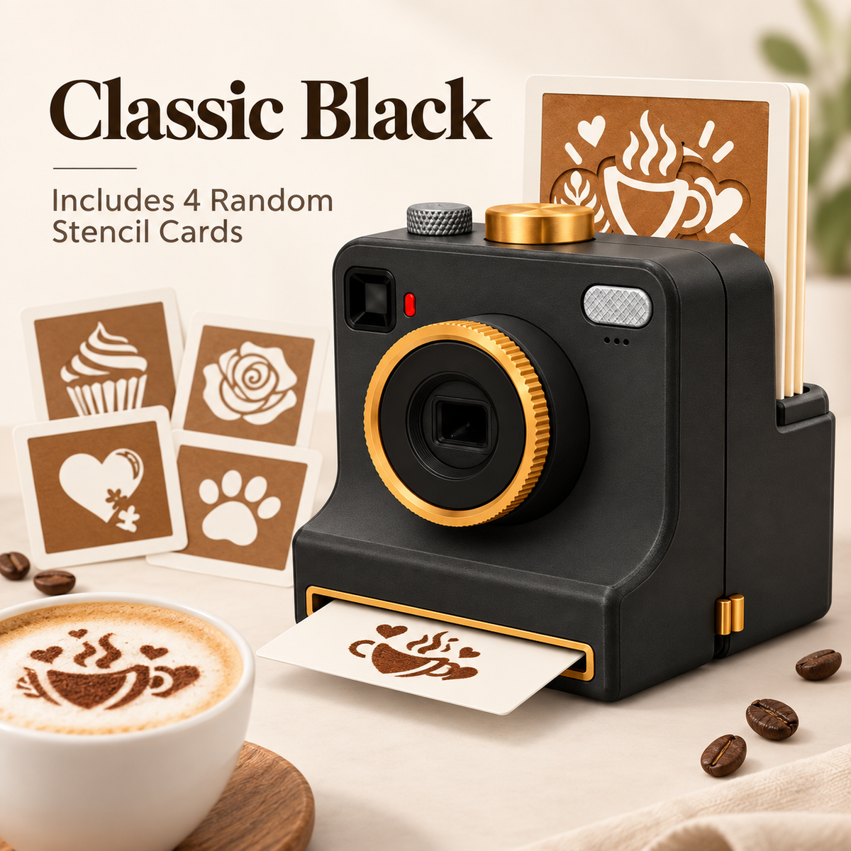 ☕ Coffee Stencil Art Maker – Create Café-Style Latte Designs in Seconds