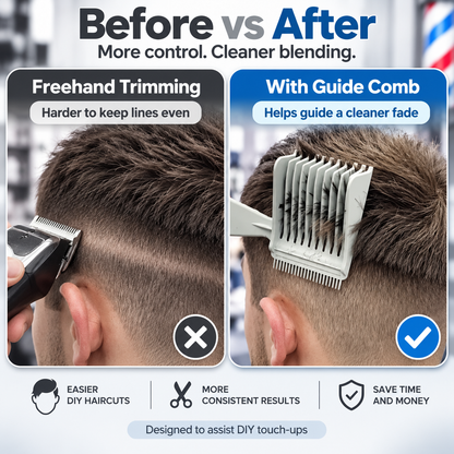 ✂️2PCS  2026 New DIY Fade Haircut Guide Comb – Cleaner Trims, Easier Touch-Ups