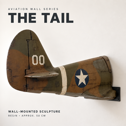 ✈️ 3D Aircraft Wall Sculpture – 20″ Resin Aviation Decor