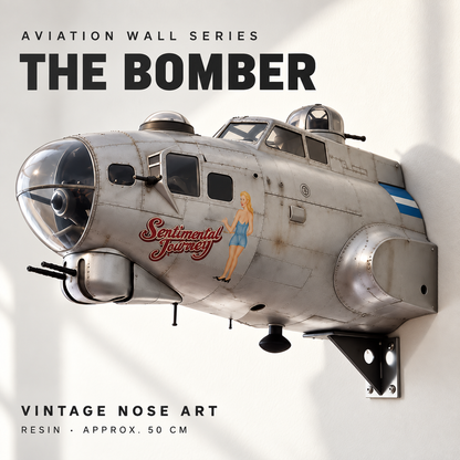 ✈️ 3D Aircraft Wall Sculpture – 20″ Resin Aviation Decor
