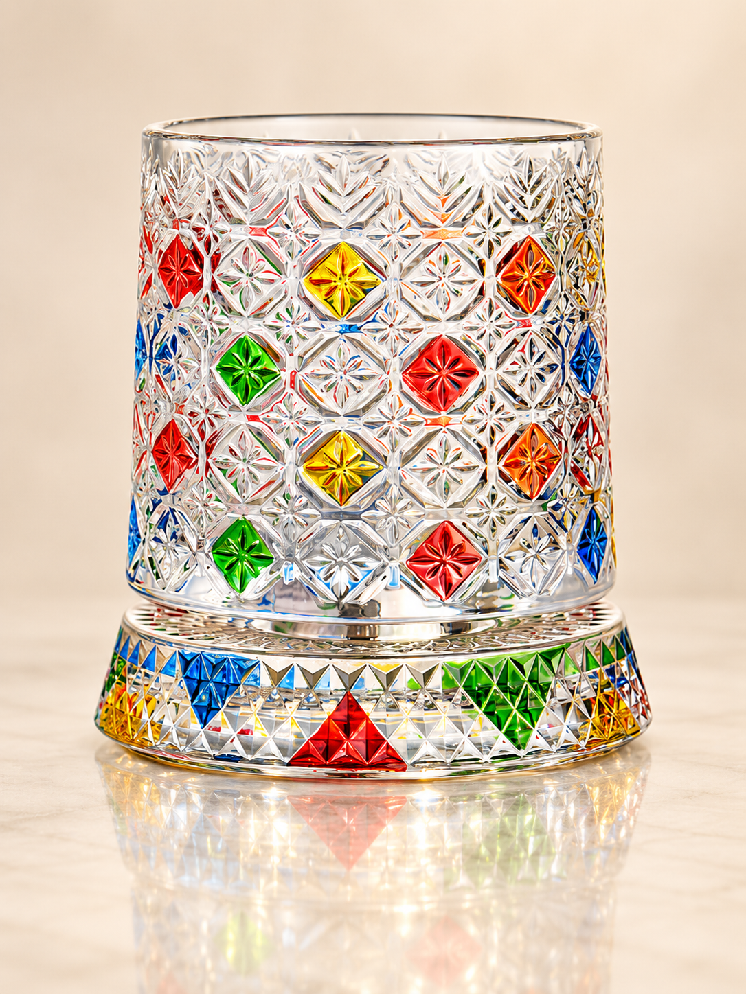 🎁🔥Luxury 360° Spinning Crystal Glass