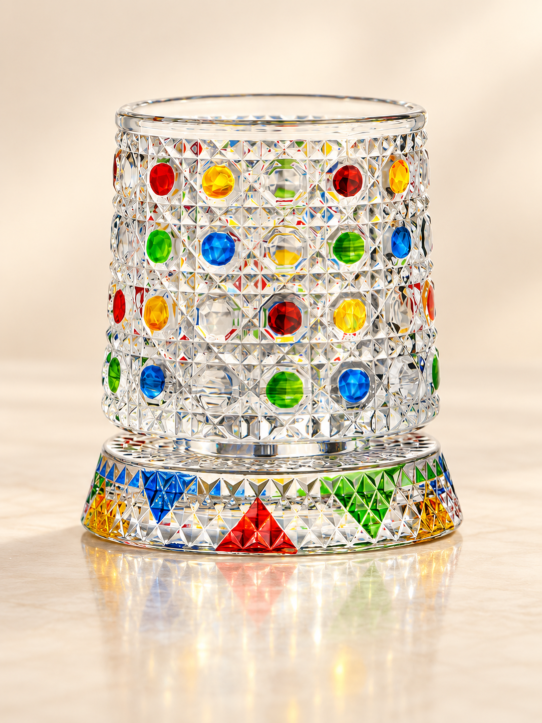 🎁🔥Luxury 360° Spinning Crystal Glass