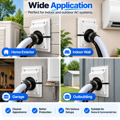 ❄️ HVAC Line Set Cover Kit – Give Your Mini Split AC Installation A Clean Professional Finish