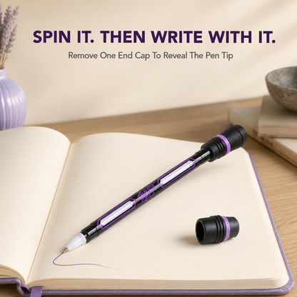🌀 3-Pack Weighted Spinning Fidget Pens – Spin, Focus & Write