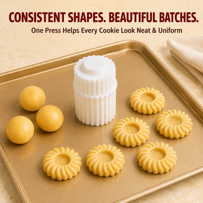 🍓 Spiral Jam Cookie Press Mold – Beautiful Bakery-Style Cookies Made Easy