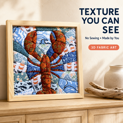 ✨ No-Sew 3D Fabric Art Kit – Create Stunning Textured Art with Ease