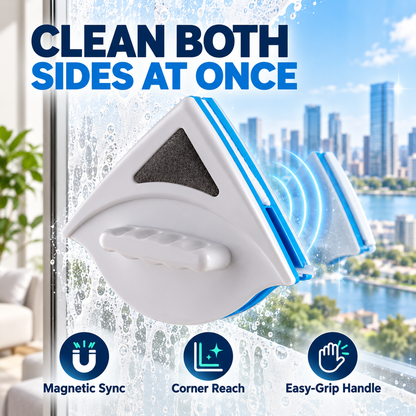 🪟 Double-Sided Magnetic Window Cleaner – Clean Outside Glass Without Leaning Out the Window