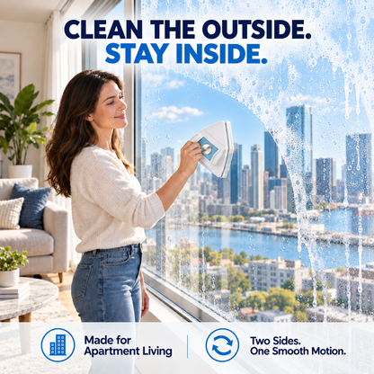 🪟 Double-Sided Magnetic Window Cleaner – Clean Outside Glass Without Leaning Out the Window