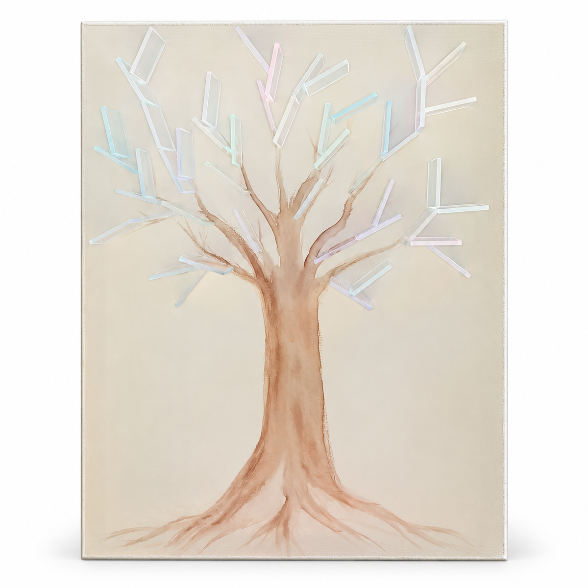 🌈 Prismatic Sun-Catcher Tree Wall Art – 3D Iridescent Home Decor
