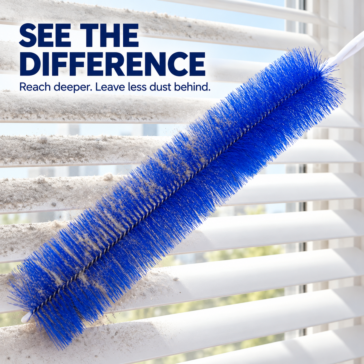 2Pcs🧹 Flexible Multi-Surface Dusting Brush – Reach Fans, Blinds, Vents & Tight Spaces