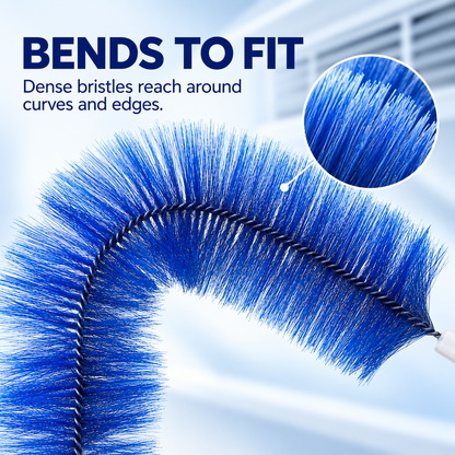 2Pcs🧹 Flexible Multi-Surface Dusting Brush – Reach Fans, Blinds, Vents & Tight Spaces