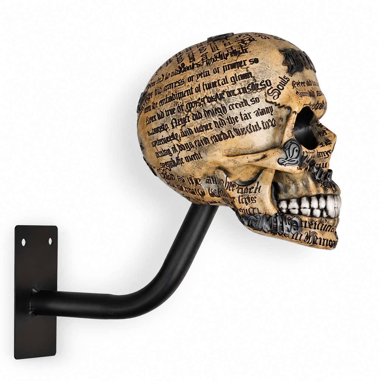 💀 Motorcycle Skull Helmet Holder – Heavy-Duty Wall Mount for Garage, Man Cave & Gear Display 🏍️