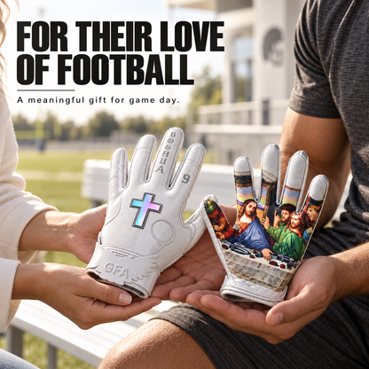 🏈 Last Supper Football Receiver Gloves – Premium Grip