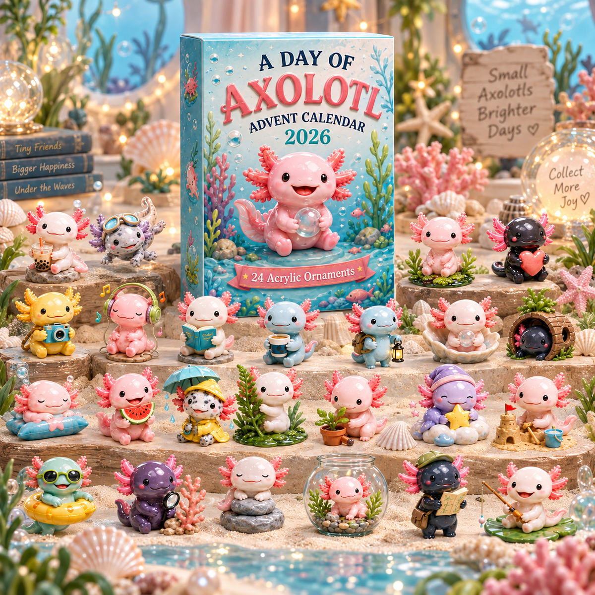 🎁CHRISTMAS KICKOFF 49% OFF - A Day Of Axolotl Advent Calendar 2026