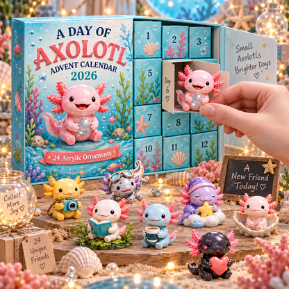 🎁CHRISTMAS KICKOFF 49% OFF - A Day Of Axolotl Advent Calendar 2026