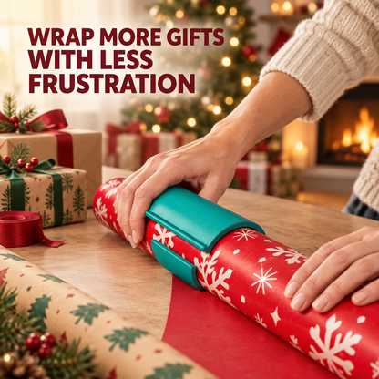 🎁 One-Slide Gift Wrap Cutter – Clean, Straight Cuts Without Scissors