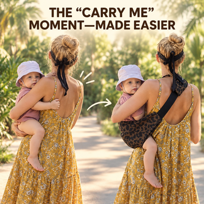 👶 “Carry Me” Toddler Hip Carrier – Quick, Compact Support for Tired Little Legs