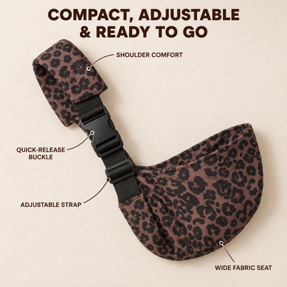 👶 “Carry Me” Toddler Hip Carrier – Quick, Compact Support for Tired Little Legs