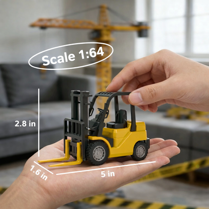 Mini ForkLift Play Set | Compact Creative Toy with Accessories