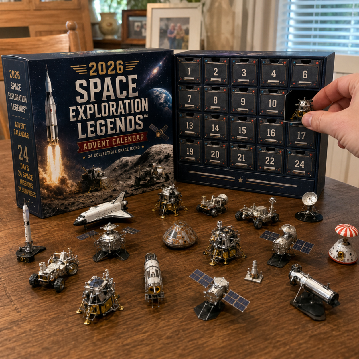 🚀 2026 Space Exploration Advent Calendar – 24 Legendary Missions & Collectible Surprises