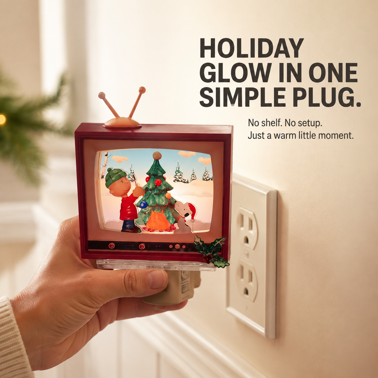 Plug In the Christmas Nostalgia 🎄 | Retro TV Night Light