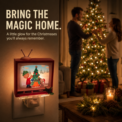 Plug In the Christmas Nostalgia 🎄 | Retro TV Night Light