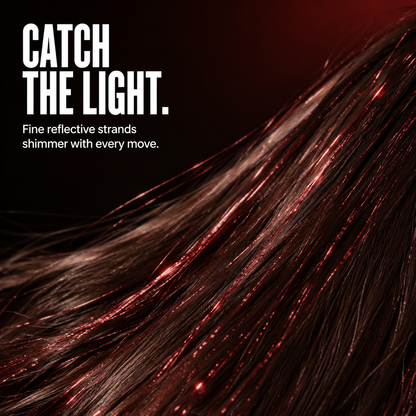 Clip-In Hair Tinsel Extensions – Instant Sparkle, No Permanent Color