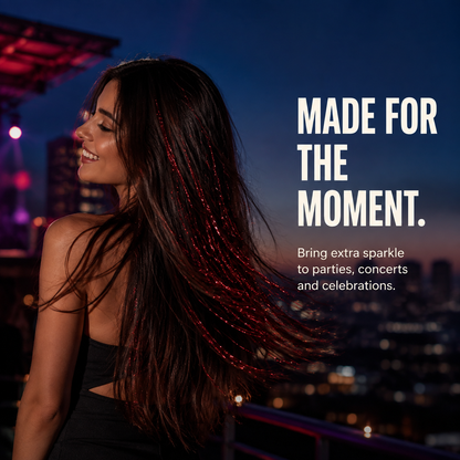 Clip-In Hair Tinsel Extensions – Instant Sparkle, No Permanent Color