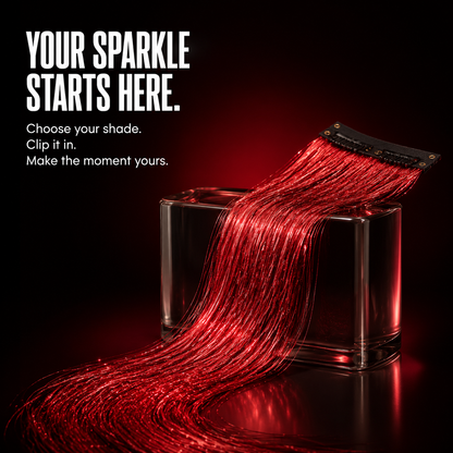 Clip-In Hair Tinsel Extensions – Instant Sparkle, No Permanent Color
