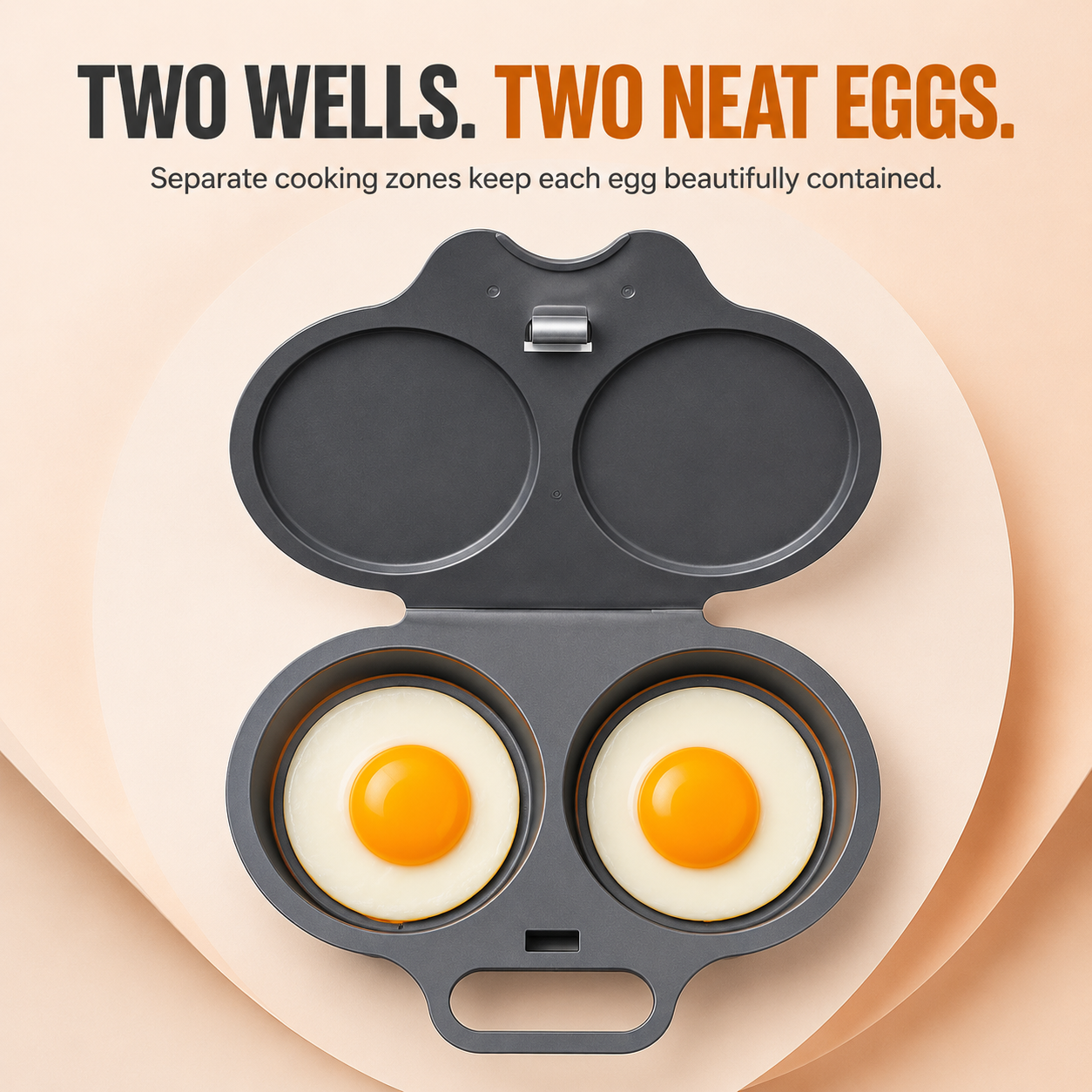 🍳 2-Egg Microwave Poacher – Easy Dual-Cavity Breakfast Cooker